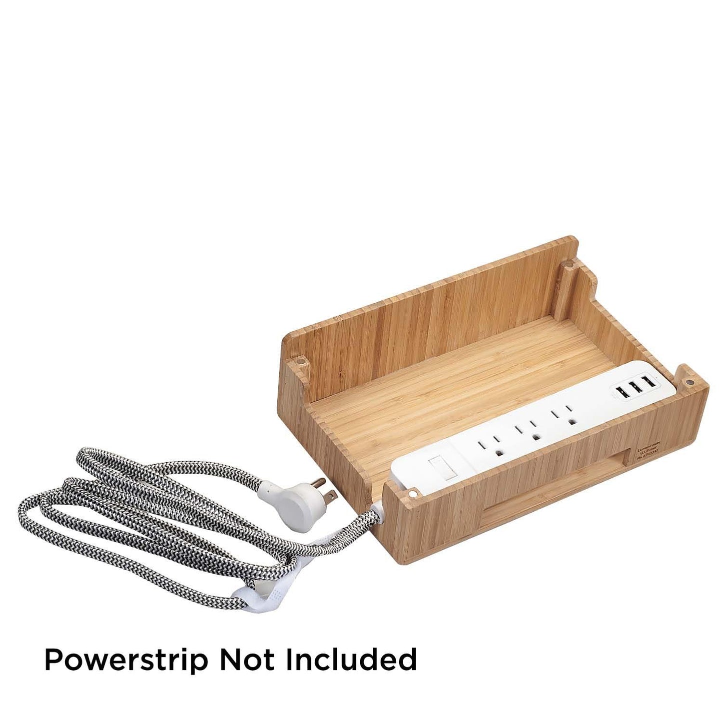 Bamboo Charging Station & Multi Device Organizer Slim Version for Smartphones, Tablets, and Laptops